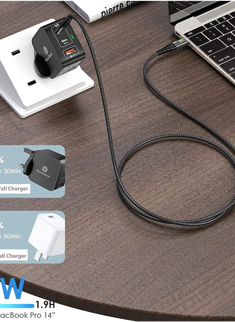 Generic - 100W USB C Fast Cable with E-Marker Chip[2M] and 65W GaN [PD+PPS] Wall Charger 3 - Image 1