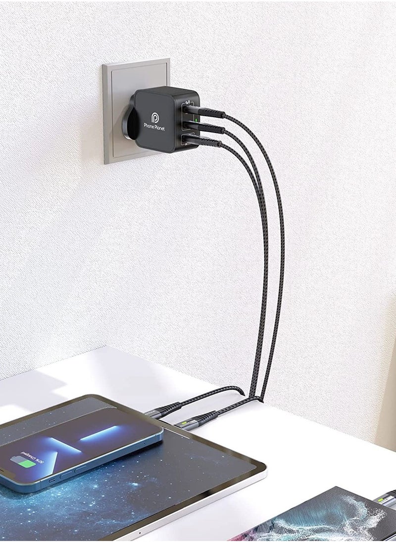 Generic - 100W USB C Fast Cable with E-Marker Chip[2M] and 65W GaN [PD+PPS] Wall Charger 3 - Image 1