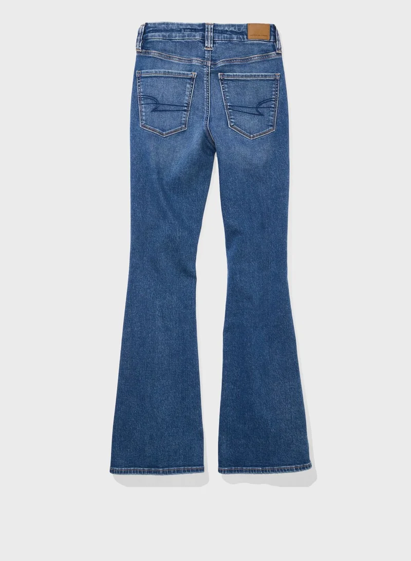 امريكان ايجل High Waist Flared Jeans