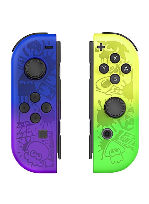 Wireless Controller for Nintendo Switch, L/R Controllers Replacement Compatible with Nintendo Switch/Lite/OLED, Joystick  with Wake-up/Screenshot/Dual Vibration/Motion Control Function With RGB light