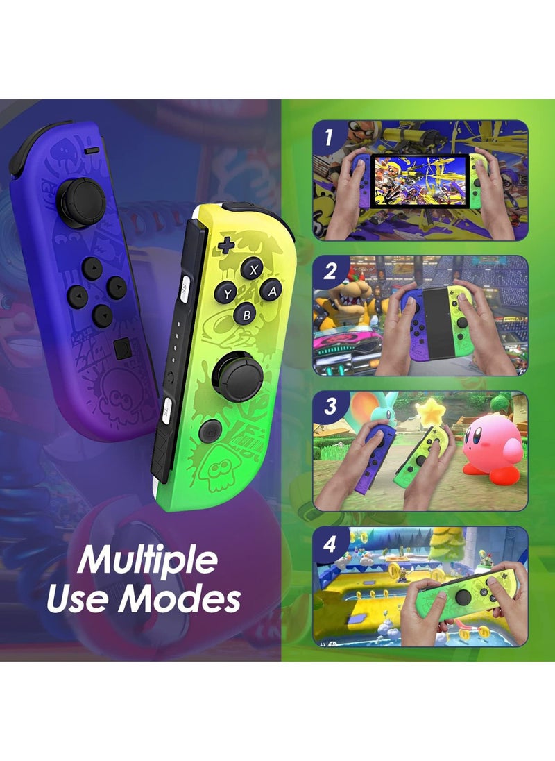 Rock Pow - Wireless Controller for Nintendo Switch, L/R Controllers Replacement Compatible with Nintendo Switch/Lite/OLED, Joystick  with Wake-up/Screenshot/Dual Vibration/Motion Control Function With RGB light - Image 1