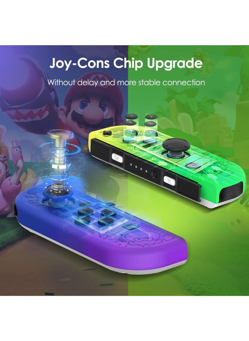 Rock Pow - Wireless Controller for Nintendo Switch, L/R Controllers Replacement Compatible with Nintendo Switch/Lite/OLED, Joystick  with Wake-up/Screenshot/Dual Vibration/Motion Control Function With RGB light - Image 1