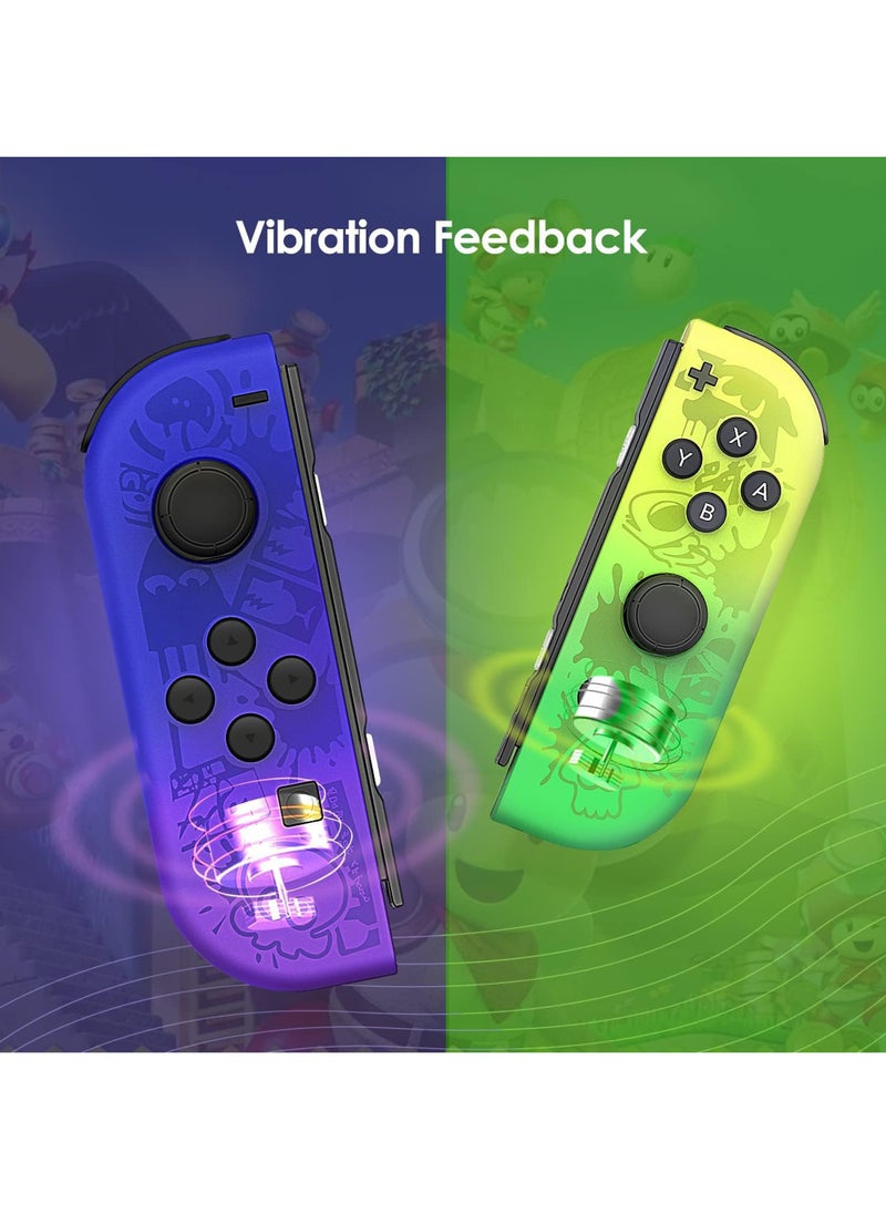 Rock Pow - Wireless Controller for Nintendo Switch, L/R Controllers Replacement Compatible with Nintendo Switch/Lite/OLED, Joystick  with Wake-up/Screenshot/Dual Vibration/Motion Control Function With RGB light - Image 1