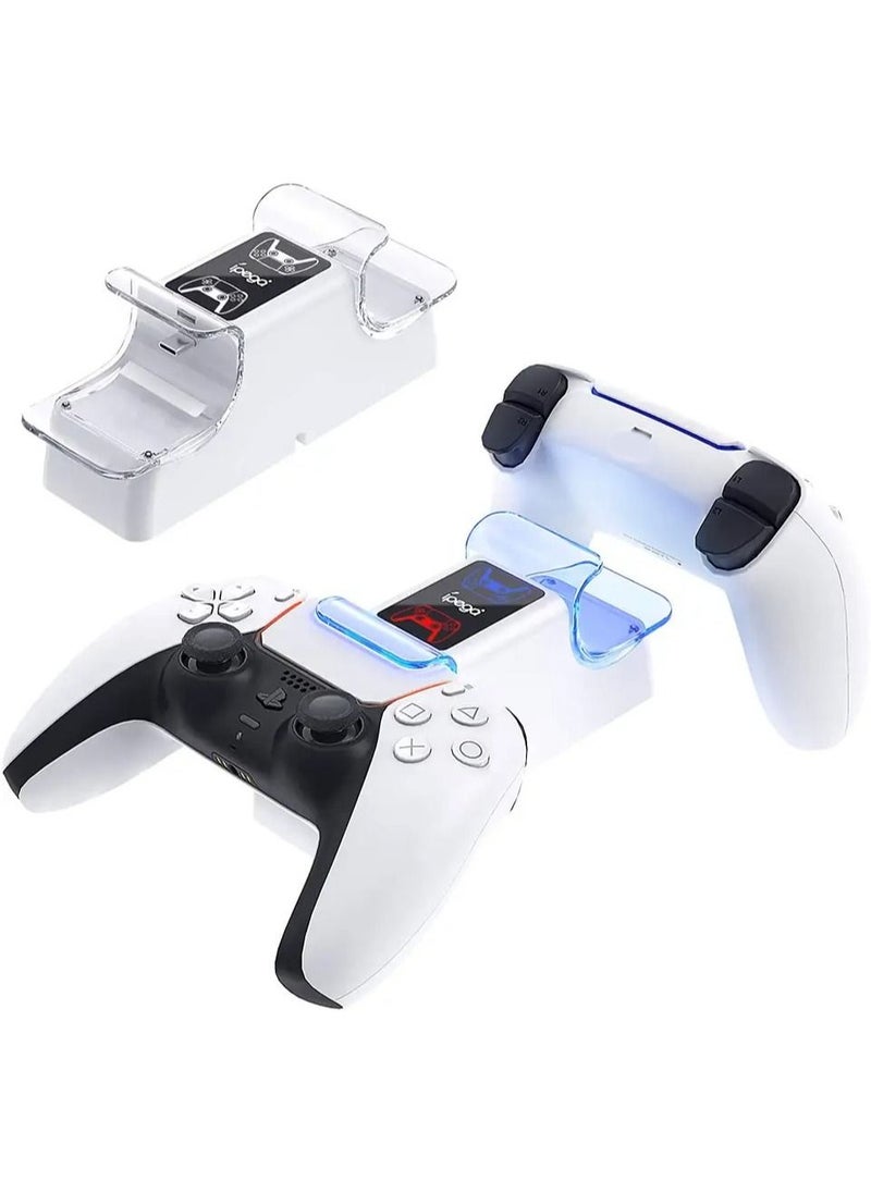 Ipega PS5 Charging Station Dual Charger Dock For PS5 Dualsense Controller Fast Charging Type C With LED Indicator And With Cooling Fan  - Image 1