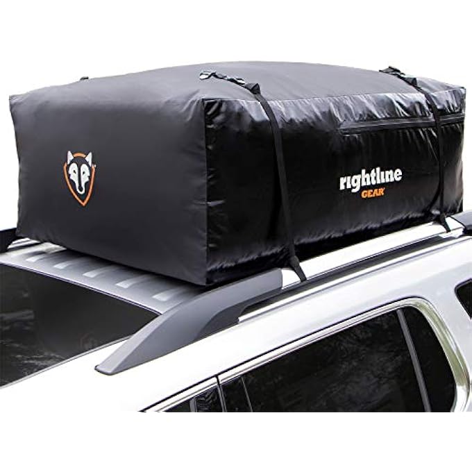 rayihni Sport 3 Waterproof Rooftop Cargo Carrier for Top of Vehicle, Attaches With or Without Roof Rack, 18 Cubic Feet, Black - Image 2