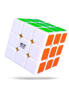 D ETERNAL D Eternal QiYi Sail Speed Cube 3x3x3 Puzzle Cube,White Base  - Image 1