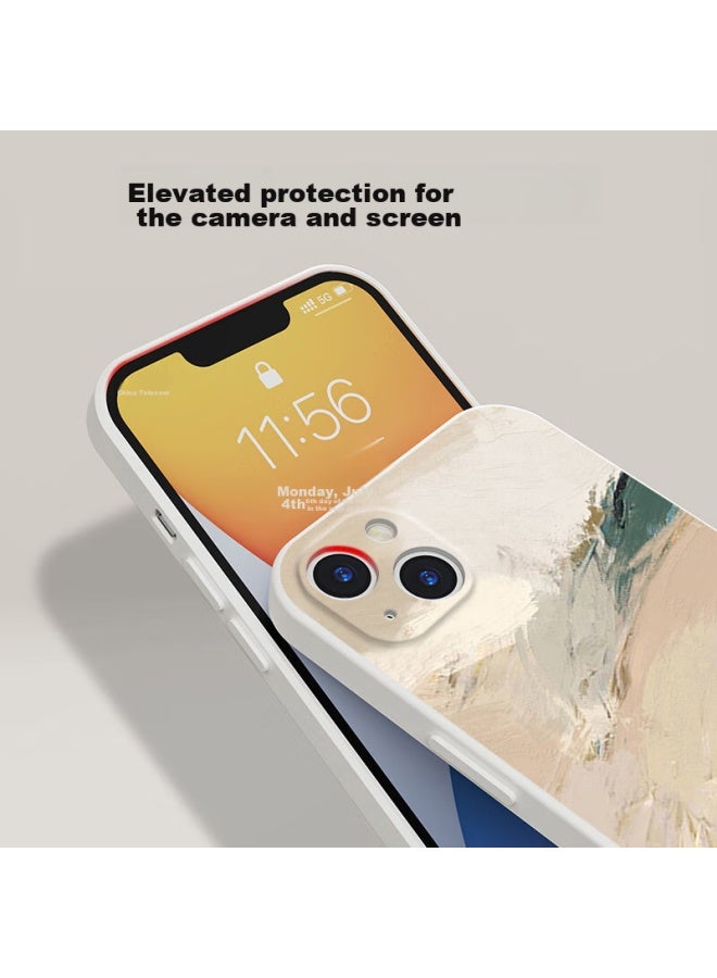 Inkaida Yingkaida Iphone 13 Case, Full Protection Shockproof Cover For Men And Women, Creative Anti-drop Protective Case, Oil Painting - Image 4