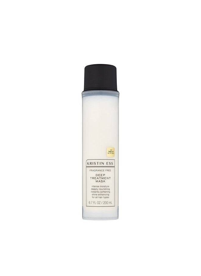 Kristin Ess Hair Fragrance Free Deep Conditioning Treatment Mask for Dry Damaged Hair, Moisturizing + Nourishing, Softens Hair, Shine Enhancing, Vegan, Silicone Free, Color + Keratin Safe, 6.7 fl oz  - Image 1