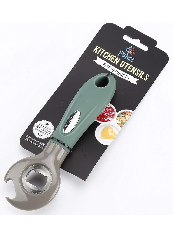 Falez Nylon/Stainless Steel Bottle Opener, Green/Grey - Image 2