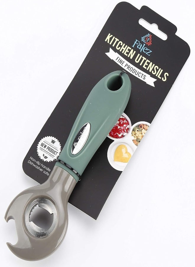 Falez Nylon/Stainless Steel Bottle Opener, Green/Grey - Image 5
