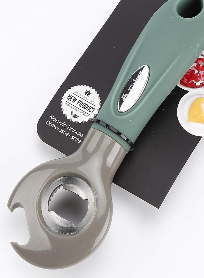 Falez Nylon/Stainless Steel Bottle Opener, Green/Grey - Image 4