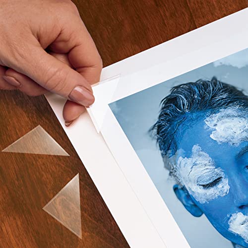 Lineco Acid-Free Archival Polypropylene Mounting Corners, Self Adhesive and Pressure Sensitive, 1.25", for Artwork Pictures and Documents (Qty:256) - Image 3