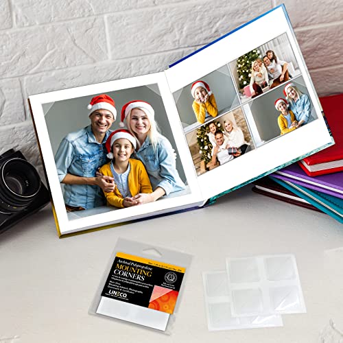 Lineco Acid-Free Archival Polypropylene Mounting Corners, Self Adhesive and Pressure Sensitive, 1.25", for Artwork Pictures and Documents (Qty:256) - Image 4