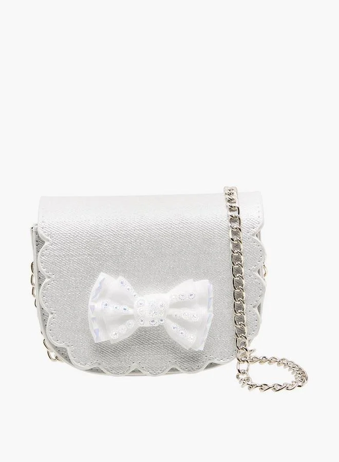 Flora Bella By Shoexpress Flora Bella Scallop Hem Crossbody Bag with Chain Strap Ramadan Collection