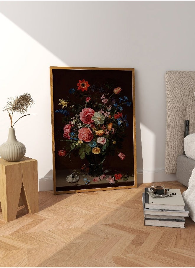 Generic - Moody Floral Art Vintage Wall Art Dark Academia Print Antique Wall Decor Flowers Wall Art - Image 1