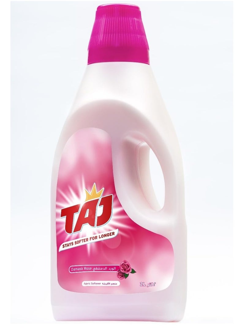 TAJ Taj Liquid Fabric Softener - Gentle Laundry Care, Long-Lasting Freshness, Eco-Friendly Softening Formula - Fabric Conditioner for Delicate Clothes, Wrinkle Reduction, Brilliant Colors - 2L  - Image 1