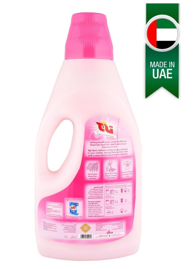 TAJ Taj Liquid Fabric Softener - Gentle Laundry Care, Long-Lasting Freshness, Eco-Friendly Softening Formula - Fabric Conditioner for Delicate Clothes, Wrinkle Reduction, Brilliant Colors - 2L  - Image 5