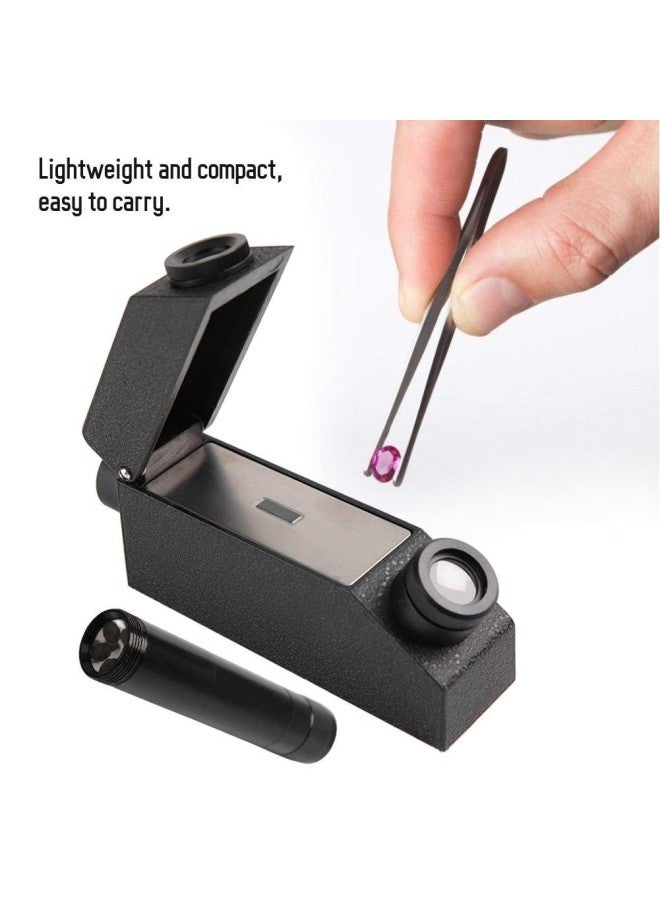 klarako Jewelry Gem Refractometer, RHG181 1.30-1.81 Professional Gemstone ldentification Gem Refractometer,Portable Jeweler Tester Tool, Gemological Gemstone Gem Refractometer  - Image 3