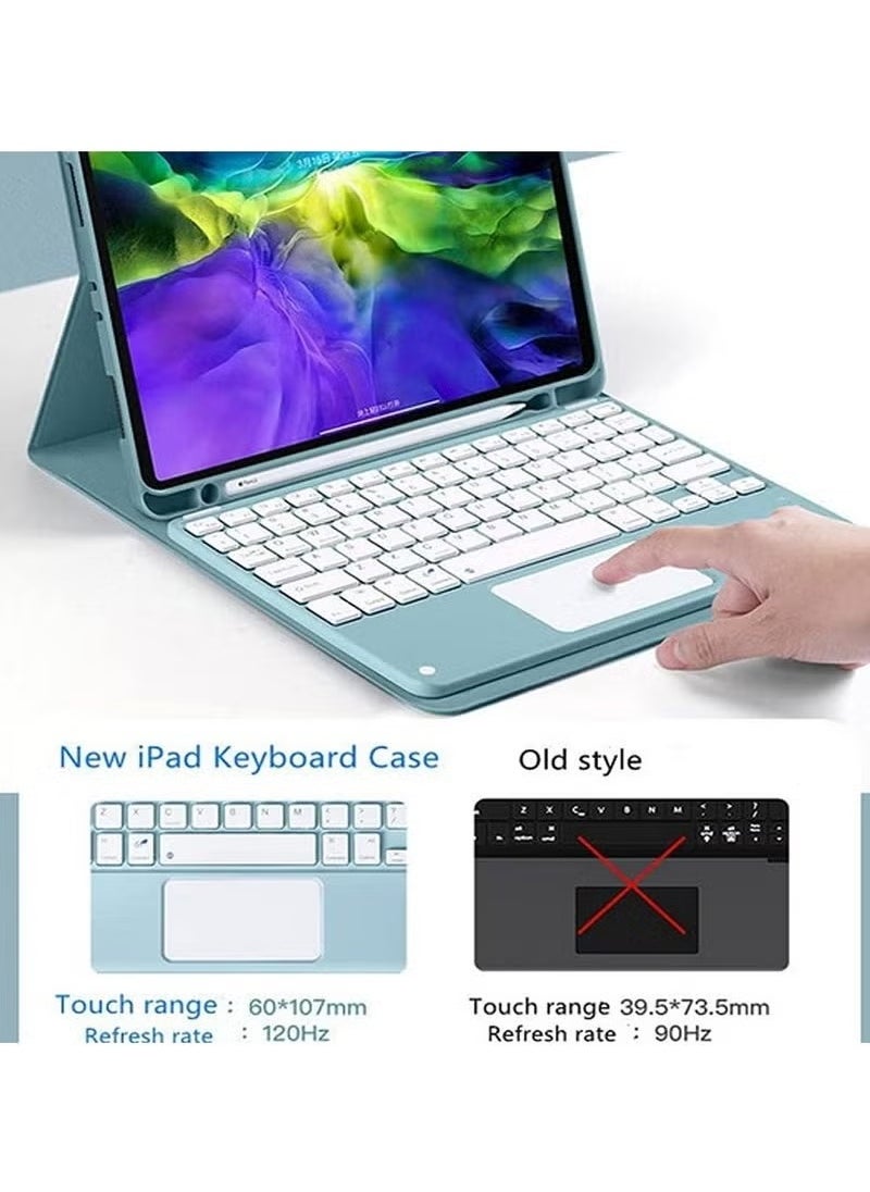 TIGER - Samsung Galaxy Tab S9 FE Plus (X610) Touchpad Smart Case – Ultra-Slim Magnetic Folio Cover with Built-in Precision Touchpad | Adjustable Stand | Full-Body Protection | Auto Sleep/Wake | Keyboard-Free Navigation Case for Work and Travel - Image 1