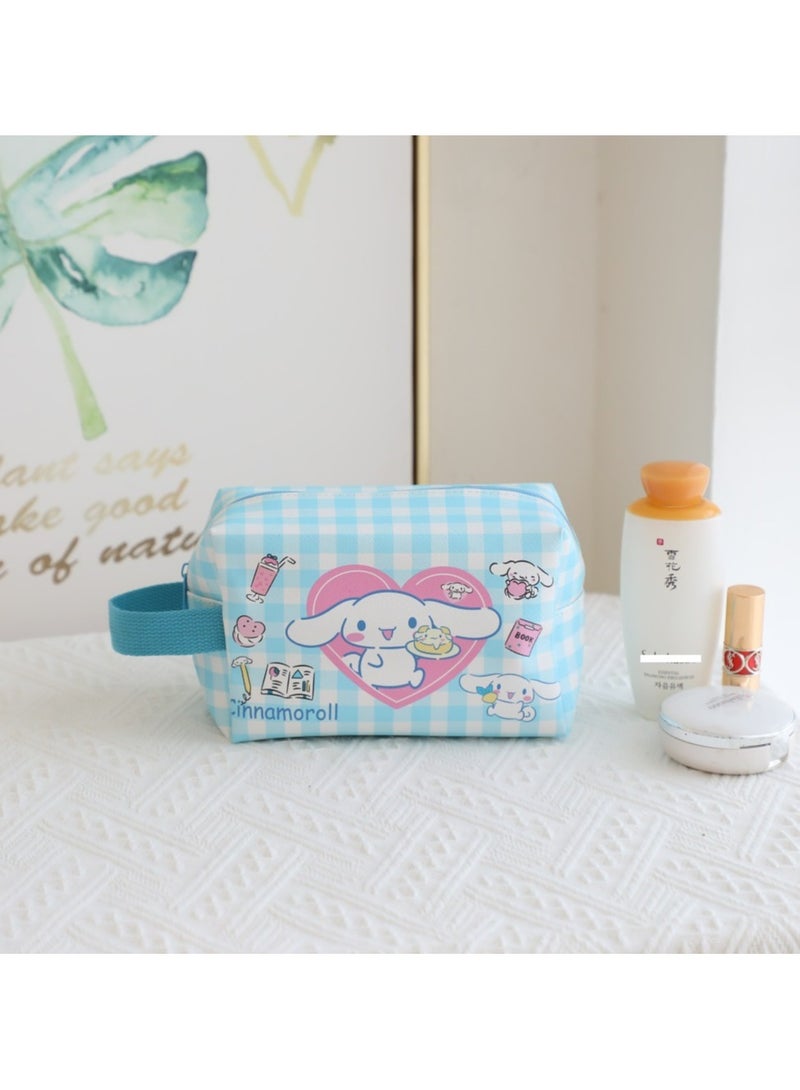 CMGTYYD. حقيبة مستحضرات تجميل للسفر، حقيبة مستحضرات تجميل كرتونية كرتونية أنيمي حقيبة مستحضرات تجميل كرتونية لطيفة مضادة للماء للقطط، حقيبة مستحضرات تجميل بسحاب، حقيبة أدوات تجميل محمولة كبيرة السعة للنساء والفتيات - Image 1