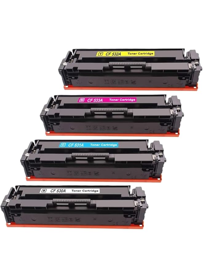 erorex Original Quality 205A X Set Toner Cartridge Replacement For Cf530A Cf531A Cf532A Cf533A Works With Hp Color Laserjet Pro Mfp M180Nw M180N M181Fw Black Cyan Yellow Magenta - Image 2