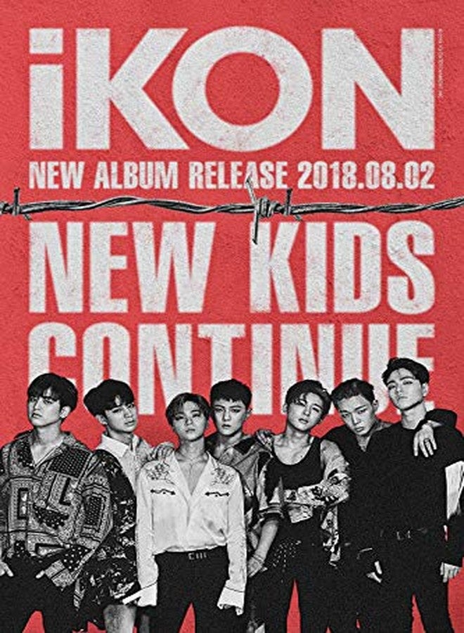 إيكون ألبوم iKON - [New Kids Continue] الإصدار الأزرق، قرص مضغوط + كتيب صور من 88 صفحة + بطاقة بريدية قابلة للطي + بطاقة صور واحدة، موسيقى كيبوب، مغلف - Image 3