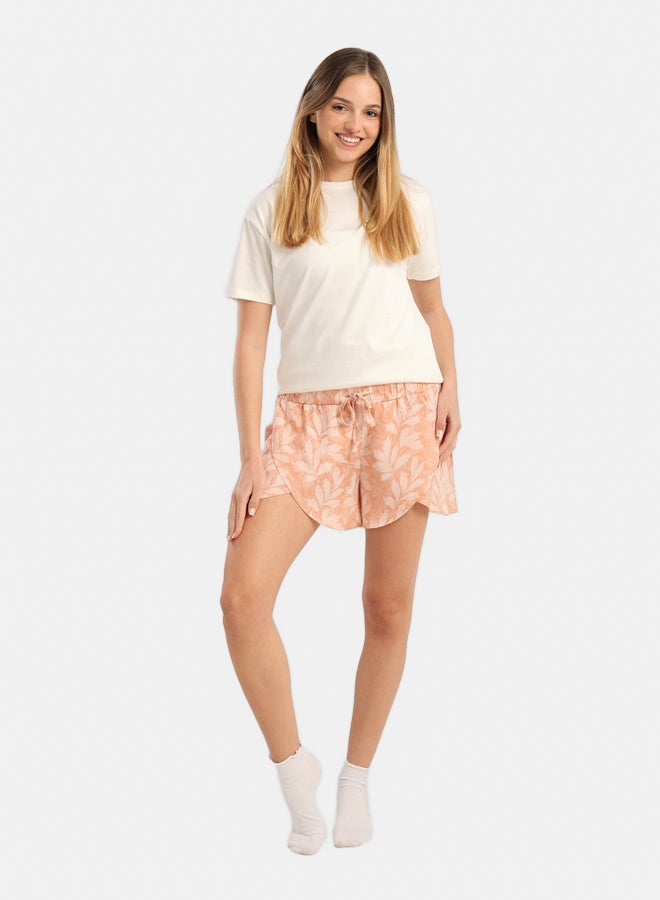 Carina Leafy Pattern Pyjama Short - Image 5