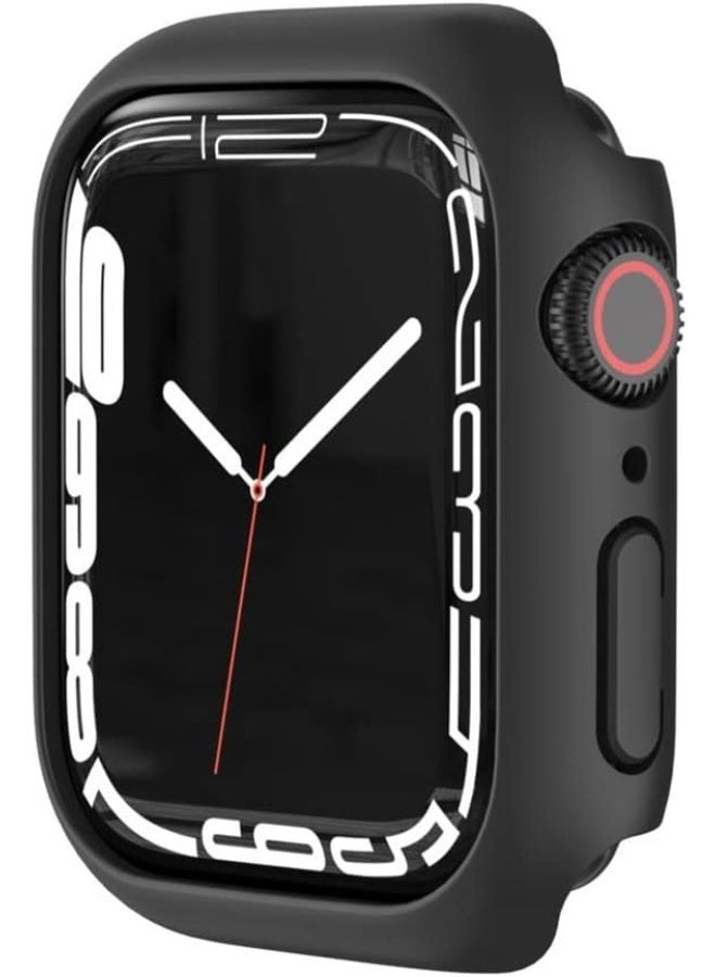 جراب حماية صلب من البولي كربونات ( بدون شاشه حمايه ) متوافق مع ساعة ابل 44 ملم - أسود - Image 2