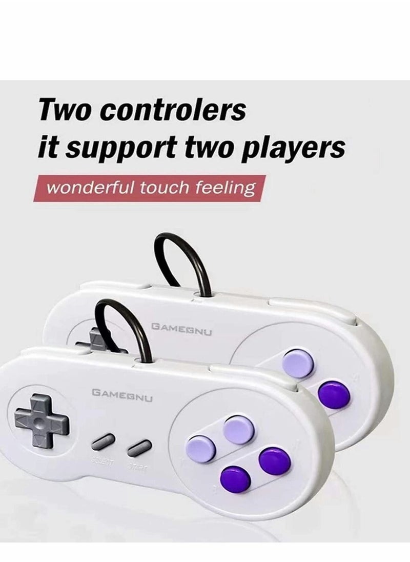 SYOSI - Retro Game Console,Classic Mini Retro Game System Built-in 660 Retro Games, AV Output Plug & Play Video Games Console,Retro Toys Gift for Kids. UK Plug - Image 1