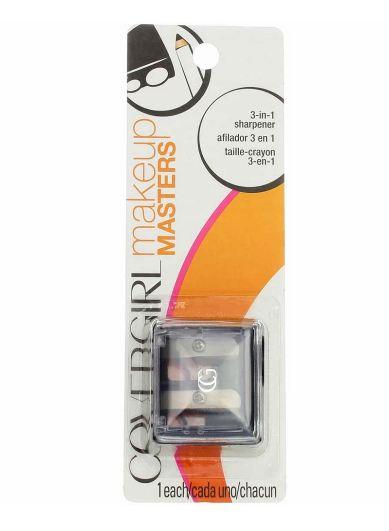CoverGirl COVERGIRL Makeup Masters 3-in-1 Pencil Sharpener, 1 Count (packaging may vary) - Image 1