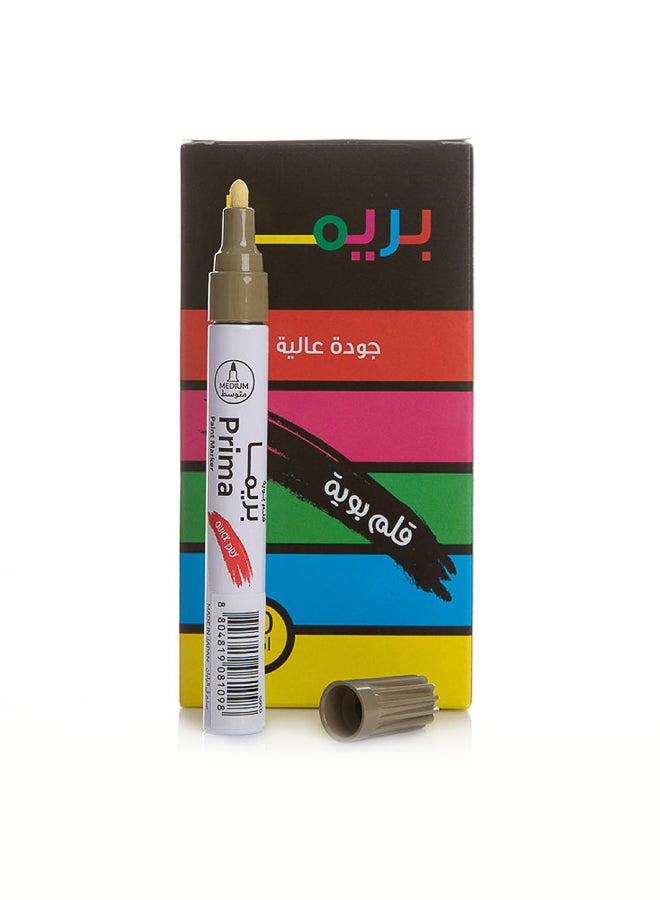 بريما قلم بوية حجم متوسط - عبوة 10 أقلام، حبر سريع الجفاف وزاهي على الورق والمعدن والزجاج والخشب والبلاستيك | دائم لجميع الأسطح - Image 2