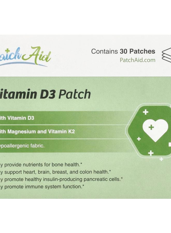 PatchAid Vitamin D3 Patch 30 Patches