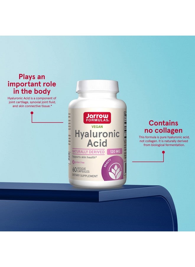 jarrow formulas Hyaluronic Acid 120 Mg 60 Veggie Caps Bioavailable & Naturally Derived Supports Skin Health Pure Hyaluronic Acid 30 Servings - Image 5