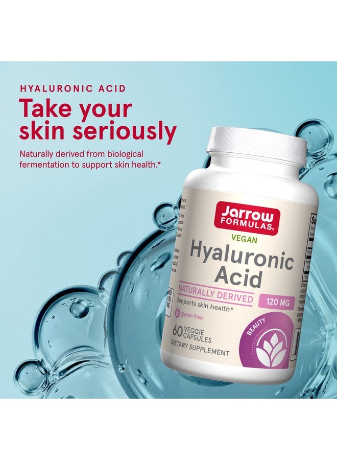 jarrow formulas Hyaluronic Acid 120 Mg 60 Veggie Caps Bioavailable & Naturally Derived Supports Skin Health Pure Hyaluronic Acid 30 Servings - Image 3