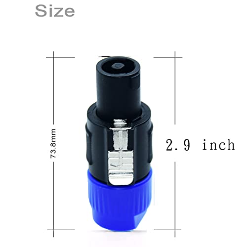 Arklove Speakon to 1/4 Adapter na4ljx Connector Upgraded 1/4" inch ts Jack Female to NL4FC Male Converter are for Converting Cable to NL4FC Plug for pa dj Speaker/Amplifier/Mixer (2pcs) - Image 3
