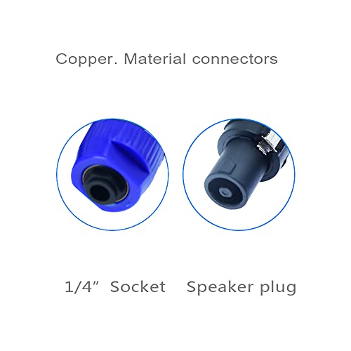 Arklove Speakon to 1/4 Adapter na4ljx Connector Upgraded 1/4" inch ts Jack Female to NL4FC Male Converter are for Converting Cable to NL4FC Plug for pa dj Speaker/Amplifier/Mixer (2pcs) - Image 4