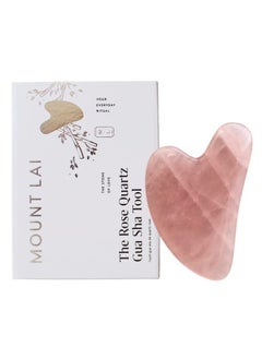 The Rose Quartz Gua Sha Facial Lifting Tool | Face Sculpting Tool for Skin Care | Guasha Tool for Face and Body | Facial Massage Tools to Relieve Muscle Tension and Reduce Puffiness