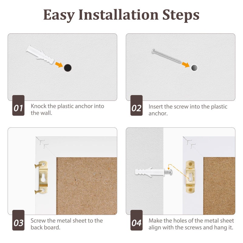 DOLLAR BOSS Bulletin Board with Linen 24'' x 18'' White Framed Cork Boards for Walls, Photo Display Pin Board, Decorative Corkboard for Office Home School Girls Dorm Decor with 10 Pushpins, Pink - Image 5