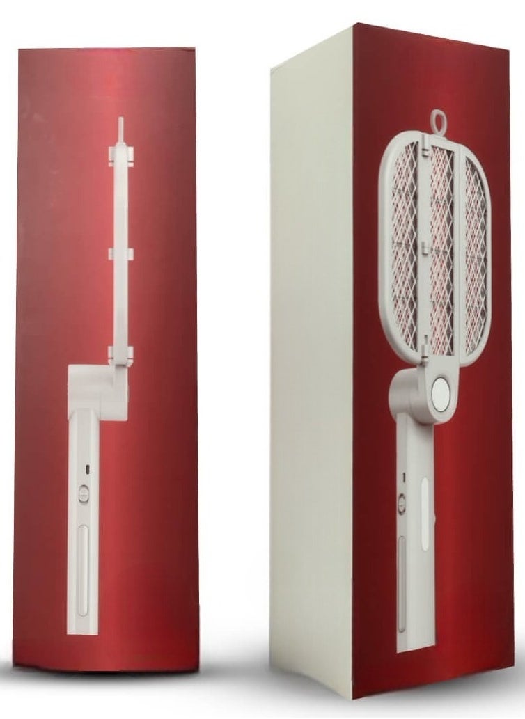 Generic - Folding Mosquito Killer Bat - USB Rechargeable Handheld Mosquito Racket with UV Light Lamp to Trap Insects, Mosquitoes, and Houseflies - Innovative Electric Fly Swatter for Hit & Kill Accuracy - Image 1