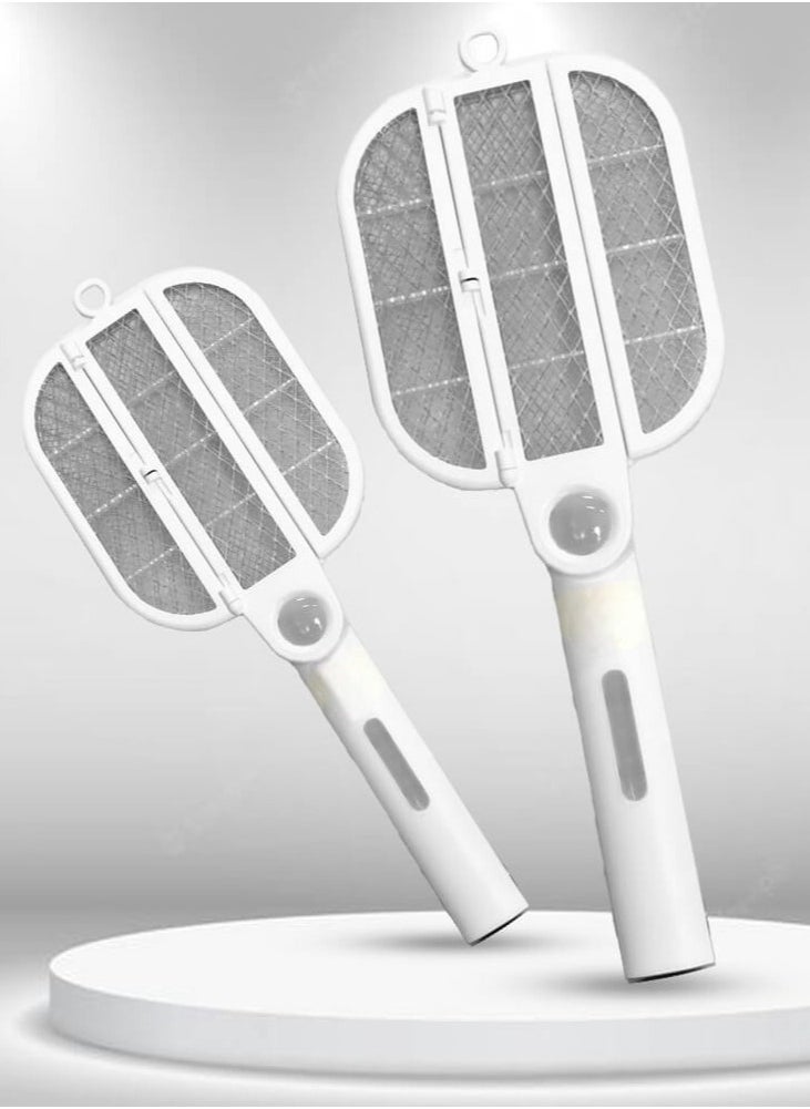 Generic - Folding Mosquito Killer Bat - USB Rechargeable Handheld Mosquito Racket with UV Light Lamp to Trap Insects, Mosquitoes, and Houseflies - Innovative Electric Fly Swatter for Hit & Kill Accuracy - Image 1