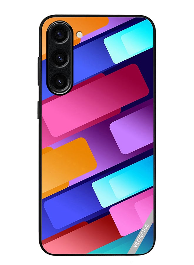 VR CREATIVE Protective Case Cover For Samsung Galaxy S24 Abstract Design Multicolour - Image 1