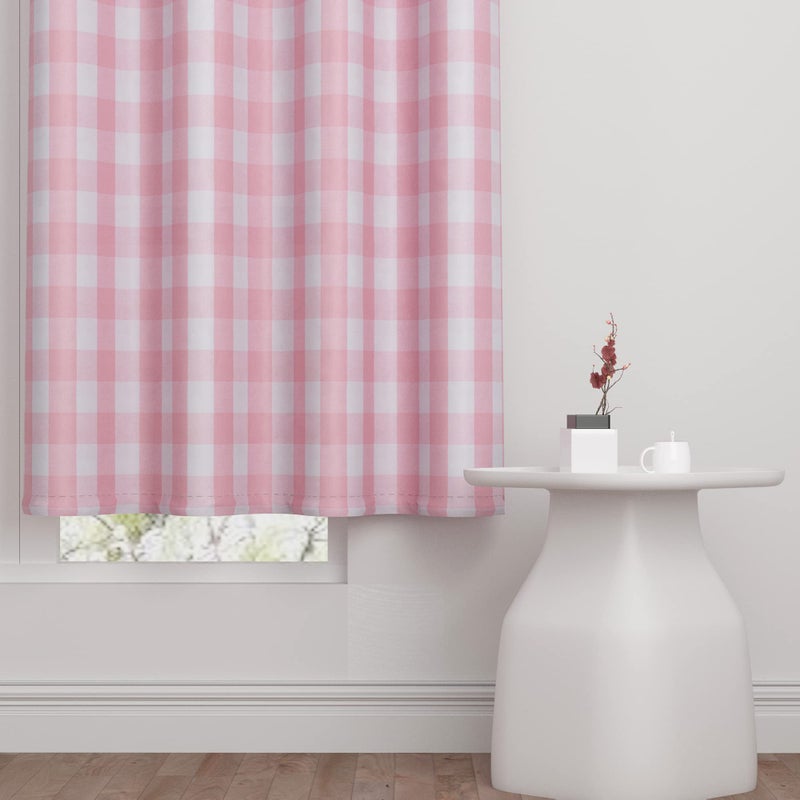 Natus Weaver Valance 18 inch Buffalo Cartain Valance Gingham plaid Window Window Startain Drage Bedroom Strupes Grommet Top Window Treatment - Image 5