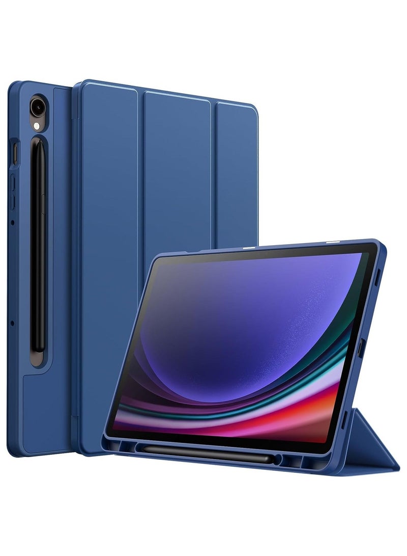 Protect Samsung Galaxy Tab S10 Lite & S10 FE Lite Case | Trifold Stand | Auto Wake/Sleep | Silicone | Pencil Slot | Anti-Fingerprint | Black - Image 1