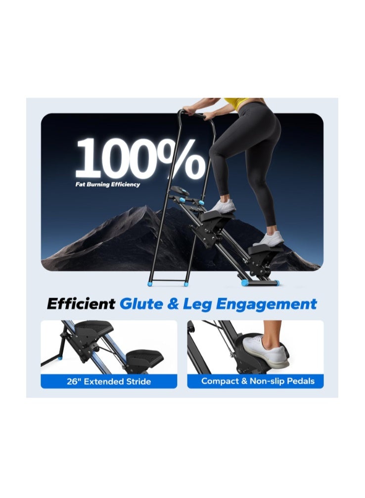 MERACH Stair Stepper for Home Exercise,New Version Mini Stepper Climber Machine for Full-Body Stairmaster,Cardio Equipment Climber with Extended Step Range, Adjustable Handlebar&Pedals - Image 2