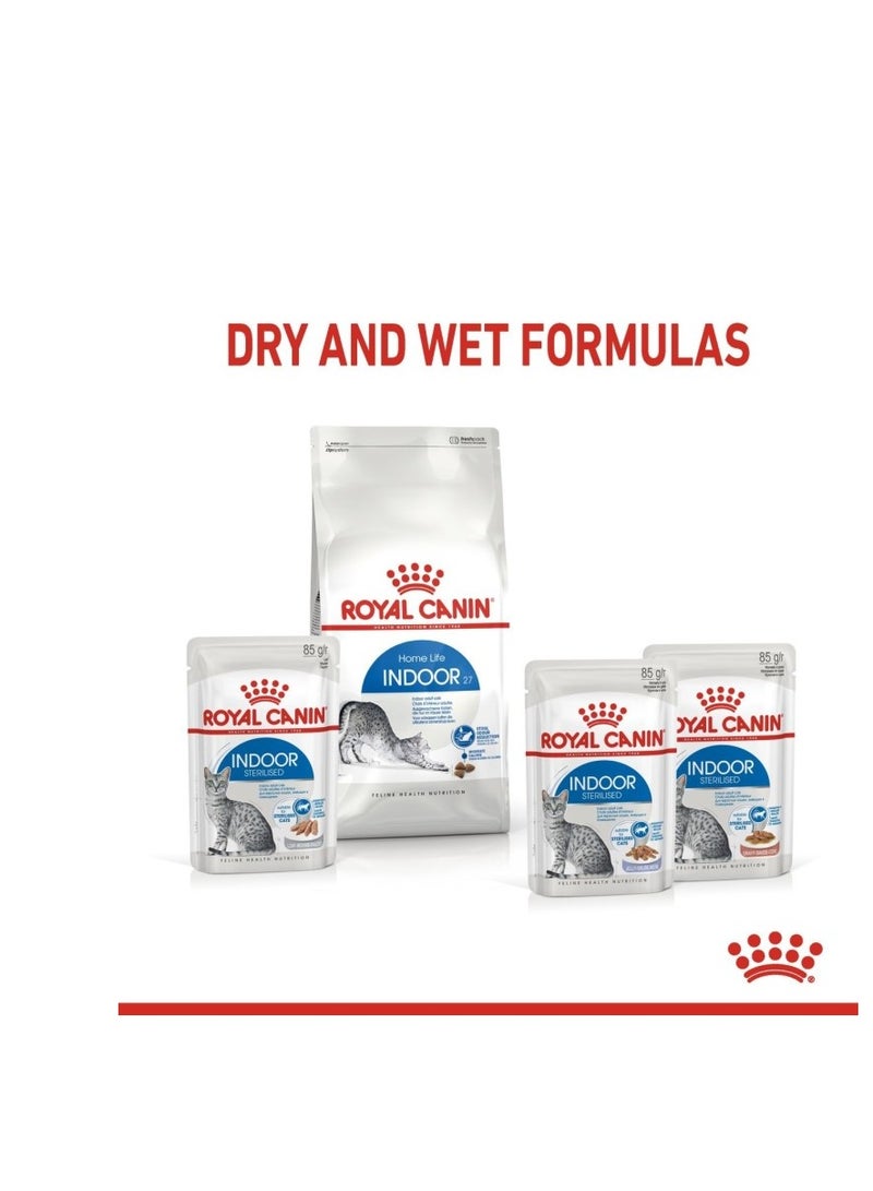 ROYAL CANIN Feline Health Nutrition Indoor Jelly (Wet Food - Pouches) 12 x 85 g - Pack of 12 - Image 3