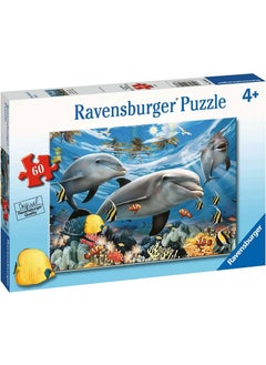 Ravensburger Kids Puzzle 60 Piece Dolphins 95933  - Image 1
