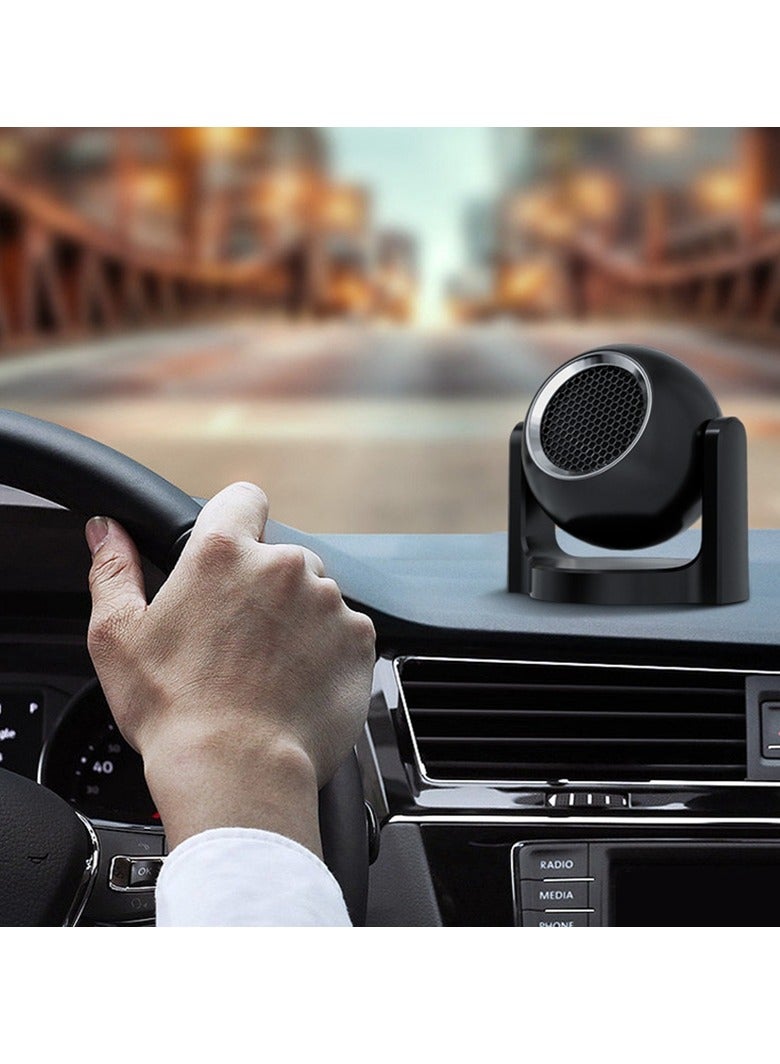 AROAQ Car Heater, Heating and Cooling Windshield Defogger Heater for Car, Portable Car Defroster Cigarette Lighter Heater with 360 Degree Rotary Base, White  - Image 3