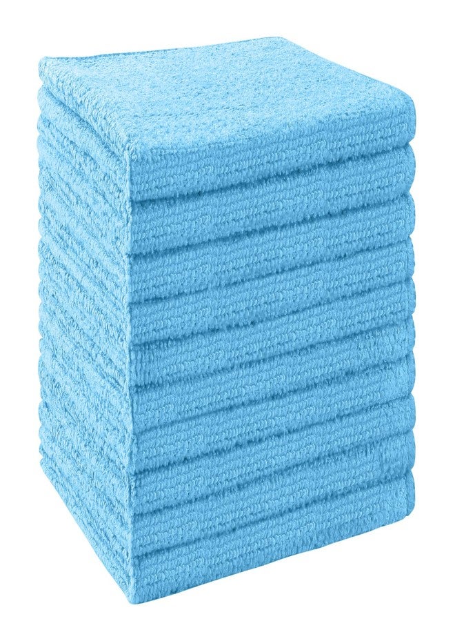 UNIMADE Washcloths Bulk - 10 Pack - Face Towels (12" x 12"), Highly Soft Wash Cloths and Hand Towels, Fast Drying Multi-Purpose Microfiber Cleansing Cloths for Bathroom, Hotel, Spa, and Salon - Blue - Image 1