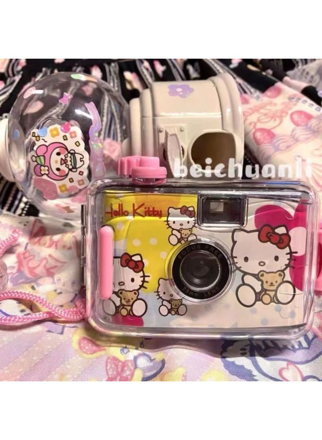 Generic Non-Polaroid Camera Student Style Cheap Ins Disposable Film Retro Cute Portable Gift Colorful Fool-Body Color:Perspective Black And White Camera + Waterproof Shell + Manual  - Image 4
