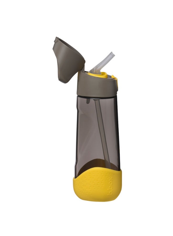 b.box زجاجة شرب تريتان – إصدار باتمان 600 مل، متينة، خفيفة الوزن ومقاومة للكسر، غطاء قابل للفتح مع قشة سهلة التدفق، خالية من BPA وآمنة للغسل في غسالة الصحون، مثالية للمدرسة والرياضة والسفر - Image 3